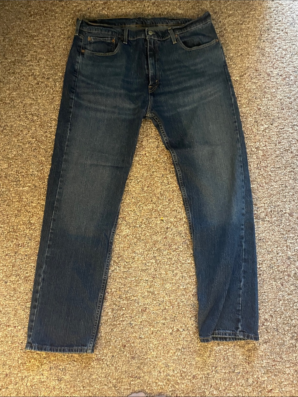 Levi's Men's Straight Jeans in Dark Blue Wash
